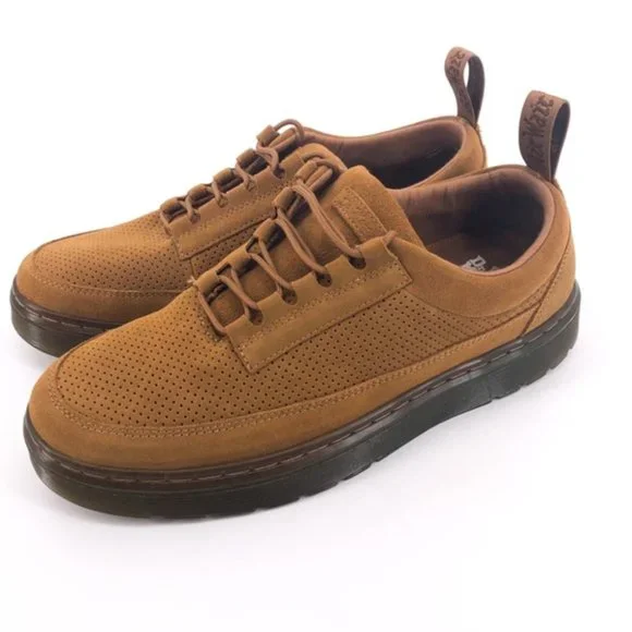 MARTEN Reuban Perforated Derby Sneakers Honeycomb Butterscotch Brown